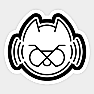 Feral Audio - The Catmark (dark version) Sticker